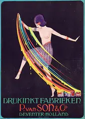 Frits van Alphen, Drukinkt Fabrieken P. van Son & Co. Deventer, poster