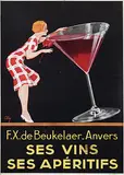 Aly, F.X. de Beukelaer-Anvers ses vins ses apéritifs, poster