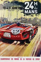 Michel Beligond, 24 H du Mans, 1961, poster