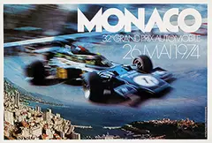 Robert Martin, 32e Grand Prix Automobile Monaco, 1974, poster