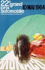 J. May, 22e grand prix automobile Monaco, 1964, poster
