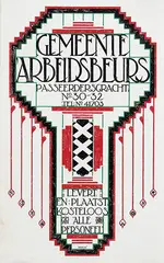 Johan Briedé, Gemeente Arbeidsbeurs Amsterdam, 1924, poster