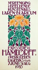 Johan Briedé, Vereeniging van Beeldende Kunstenaars Laren-Blaricum Hamdorff, 1930, poster