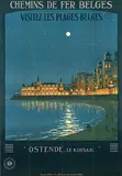 Léon Constant-Duval, Chemin de Fer Ostende Le Kursaal, 1928, poster