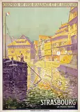 Lucien Blumer, Chemins de Fer d'Alsace et de Lorraine Strassbourg, poster