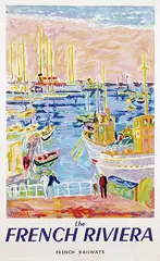 Jules Cavaillès, the French Riviera, 1953, poster