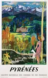 Aiyame, Pyrénées, 1950, poster