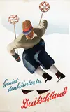 Leo Nix, Geniet in den Winter in Duitschland, poster