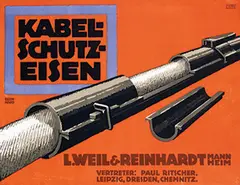 Lucien Bernhard, Kabel-Schutz-Eisen, 1913, poster