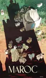 H. Delval, Maroc, poster