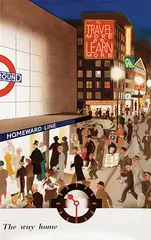 Mark S. Séverin, London Underground The way home, 1938, poster
