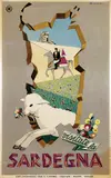 Dominico Delle Site, Visitate la Sardegna, 1951, poster