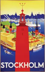 Nils O.I. Donnér, Stockholm, 1936, poster