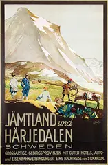 Hjalmar J. Thoresson, Jämtland und Härjedalen Schweden, 1930, poster