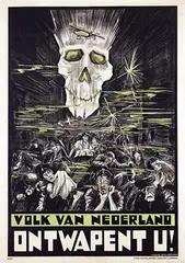 Frans Spuybroek, Volk van Nederland Ontwapent U!, 1929, poster