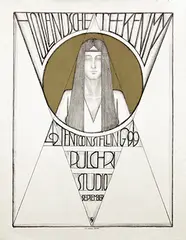 Monogram Sw, Hollandsche Teekenmy Tentoonstelling Pulchri Studio, 1899, poster