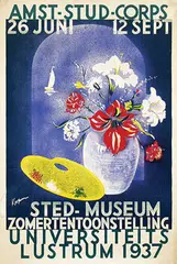 Gerard Koopman, Zomertentoonstelling Universiteitslustrum, 1937, poster