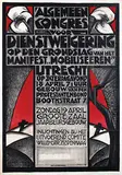 Aart van Dobbenburgh, Algemeen congres voor Dienstweigering Utrecht, 1925, poster