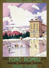 Tony-George Roux, Font-Romeu Sports d'Hiver, 1923, poster