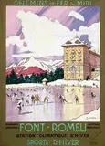 Tony-George Roux, Font-Romeu Sports d'Hiver, 1923, poster