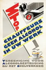Frans Bakker, Van Houten's Cacao Stop Chauffeurs geen alcohol in uw werk, poster