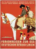 Ottomar Anton, Deutschen Afrika-Linien Mittelmeerländer-Kanarische Inseln, poster
