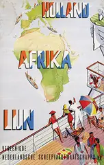 Ricus Michels, Holland Afrika Lijn, 1960, poster