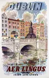 Auguste Melai, Fly Aer Lingus Dublin, 1952, poster