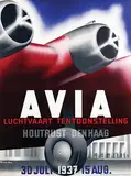 Kees van der Laan, Avia Luchtvaart Tentoonstelling Houtrust Den Haag, 1937, poster