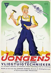 Grube, Jongens wordt Vliegtuigtechnieker, 1944, poster