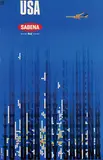 pv. Pub. Rali Brisart, Sabena Belgian World Airlines (DC-8), 1971, poster