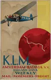 KLM Amsterdam-Batavia V.V. by Emmanuel Louis Joseph Gaillard, 1931, poster, sold Dec 2015