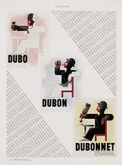 Dubo Dubon Dubonnet by Cassandre, 1932, poster, sold Dec 2015