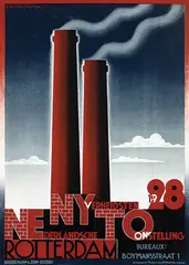 Cassandre, NENYTO Nederlandsche Nyverheids Tentoonstelling Rotterdam, 1927, poster