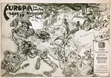 Richard Eddelbüttel, Europa im zweiten Kriegsjahr, 1916, poster