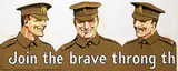 Gerald Wood, Join the brave throng that goes marching along, 1915, poster