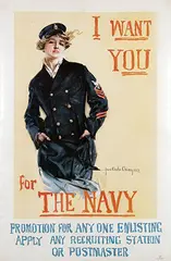 Howard C. Christy, I want You for The Navy, 1917, poster