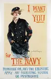Howard C. Christy, I want You for The Navy, 1917, poster