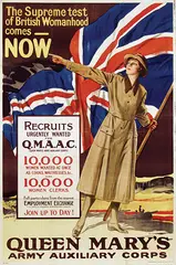 Jagger, Queen Mary's Army Auxiliary Corps Recruits urgently wanted, poster