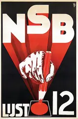 Monogram Yp, NSB Lijst 12, 1939, poster