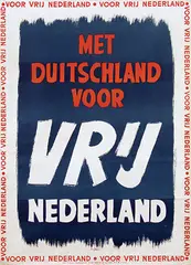 van Altena, Met Duitschland voor Vrij Nederland, 1941, poster