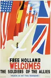 Pat Keely, Free holland Welcomes the Soldiers of the Allies, 1944, poster