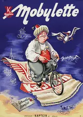 Fred Tulsing, Mobylette Kaptein, 1953, poster