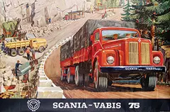 Bengt Mellberg, Scania - Vabis 75, 1958, poster