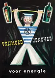 David H., Vrijmoed Jenever voor energie, 1955, poster