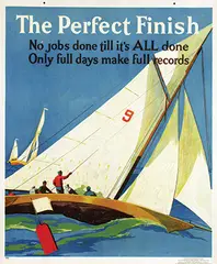 Frank T. Beatty, The Perfect Finish, 1929, poster