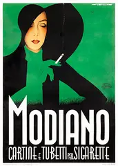 Franz Lenhart, Modiano Sigarette, 1935, poster