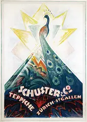 Carl Böckli, Schuster & Co. Teppiche Zürich, 1922, poster