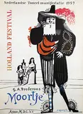 Nicolaas Wijnberg, Holland festival brederoos Moortje, 1957, poster