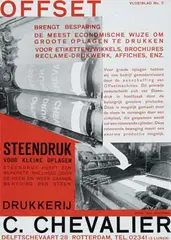 Drukkerij C. Chevalier Offset Steendruk by Paul Schuitema, 1929, poster, sold Jun 2015